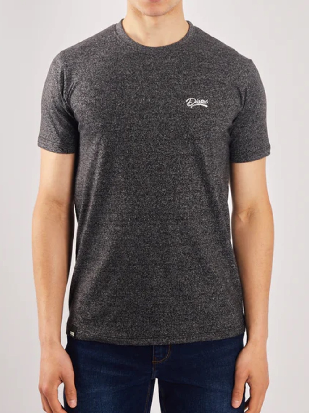 💥$5 SALE💥 Diesel Essential Tee Heather Grey Shirt Crewneck Embroidered Logo Smal